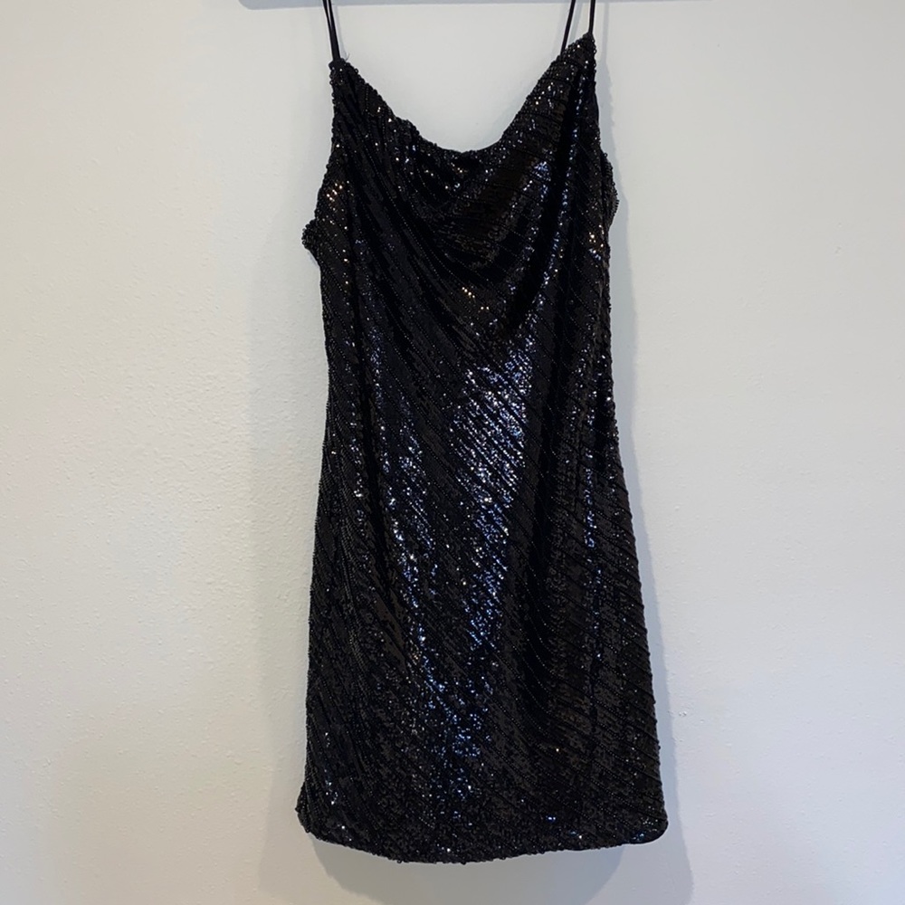 Bardot sparkly spaghetti strap dress